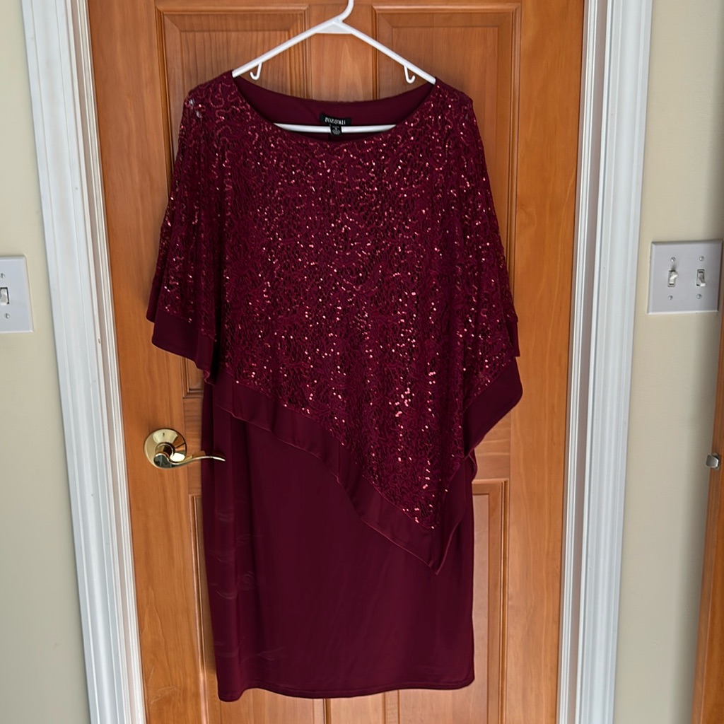 Sparkly Maroon Cocktail Dress
